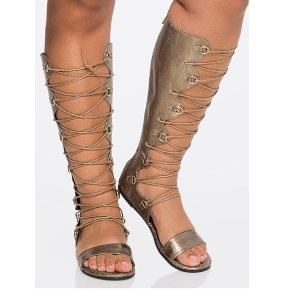 wide calf gladiator sandals size 11